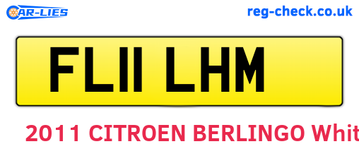 FL11LHM are the vehicle registration plates.