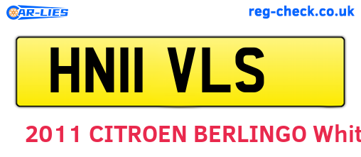 HN11VLS are the vehicle registration plates.
