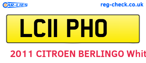 LC11PHO are the vehicle registration plates.