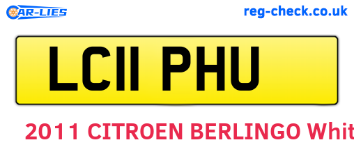 LC11PHU are the vehicle registration plates.