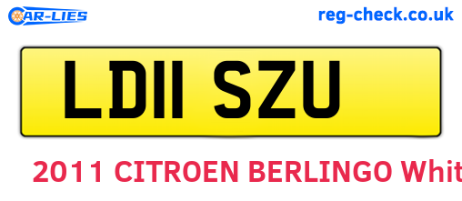 LD11SZU are the vehicle registration plates.