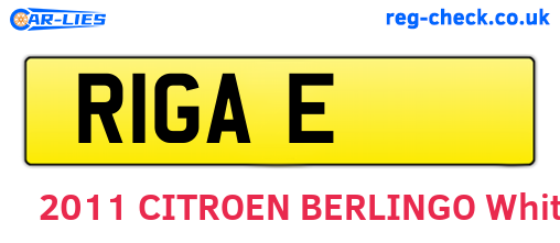 R1GAE are the vehicle registration plates.