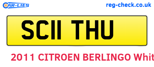 SC11THU are the vehicle registration plates.