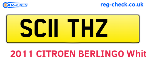 SC11THZ are the vehicle registration plates.