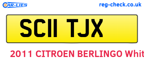 SC11TJX are the vehicle registration plates.