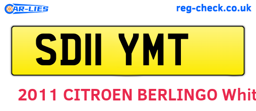 SD11YMT are the vehicle registration plates.
