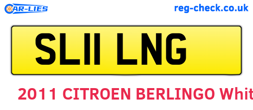SL11LNG are the vehicle registration plates.