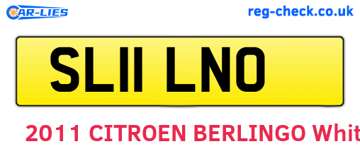 SL11LNO are the vehicle registration plates.