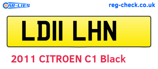 LD11LHN are the vehicle registration plates.