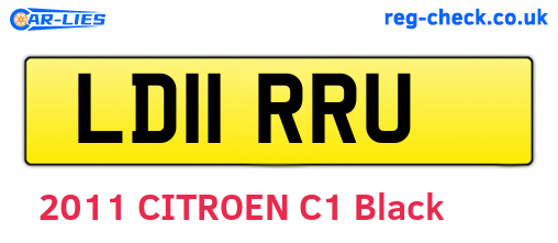 LD11RRU are the vehicle registration plates.