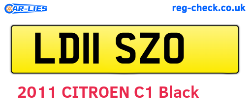 LD11SZO are the vehicle registration plates.