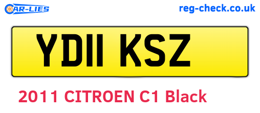 YD11KSZ are the vehicle registration plates.