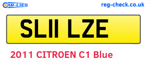 SL11LZE are the vehicle registration plates.