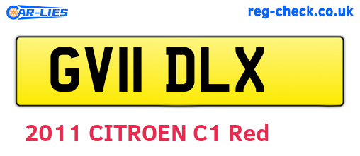 GV11DLX are the vehicle registration plates.
