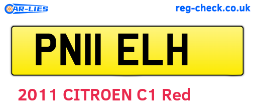 PN11ELH are the vehicle registration plates.