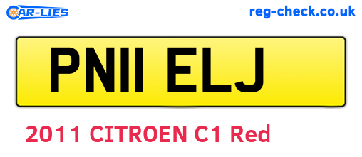 PN11ELJ are the vehicle registration plates.