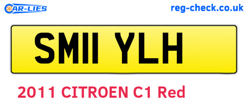SM11YLH are the vehicle registration plates.