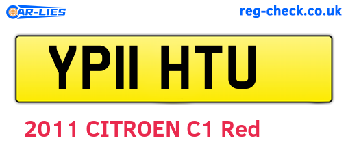YP11HTU are the vehicle registration plates.