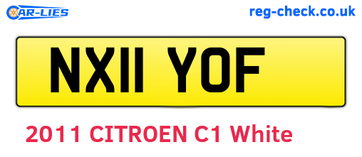 NX11YOF are the vehicle registration plates.