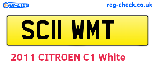 SC11WMT are the vehicle registration plates.