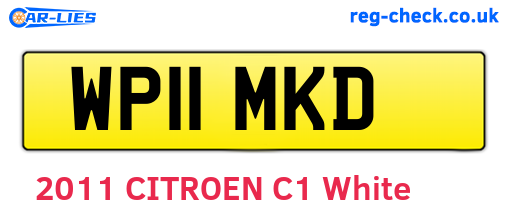 WP11MKD are the vehicle registration plates.