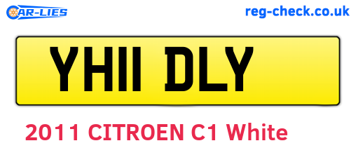 YH11DLY are the vehicle registration plates.