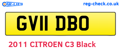 GV11DBO are the vehicle registration plates.
