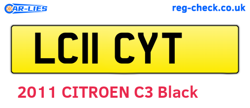 LC11CYT are the vehicle registration plates.
