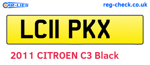 LC11PKX are the vehicle registration plates.