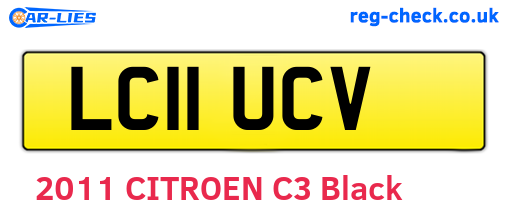 LC11UCV are the vehicle registration plates.