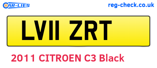 LV11ZRT are the vehicle registration plates.