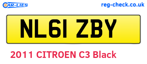 NL61ZBY are the vehicle registration plates.
