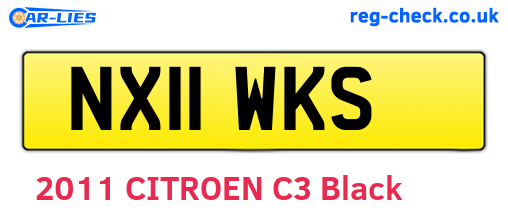 NX11WKS are the vehicle registration plates.