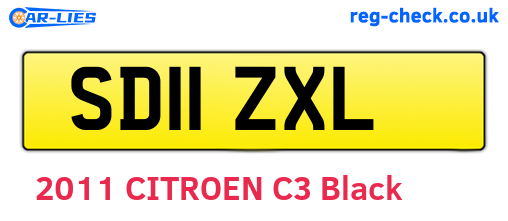 SD11ZXL are the vehicle registration plates.