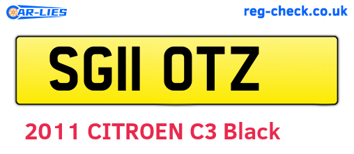 SG11OTZ are the vehicle registration plates.