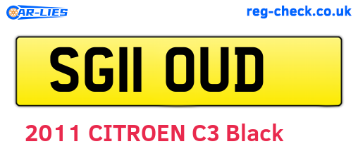 SG11OUD are the vehicle registration plates.
