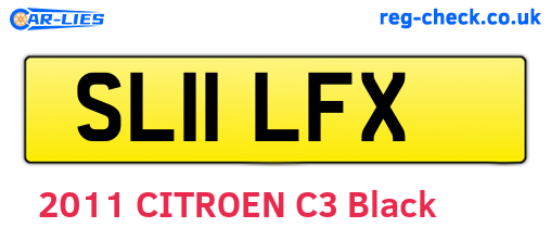 SL11LFX are the vehicle registration plates.