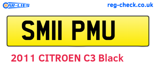 SM11PMU are the vehicle registration plates.
