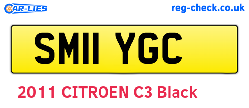 SM11YGC are the vehicle registration plates.