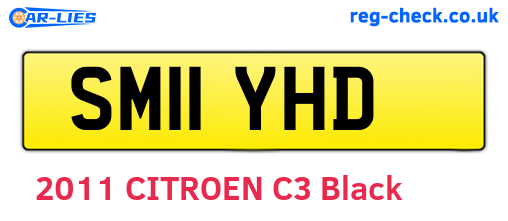 SM11YHD are the vehicle registration plates.