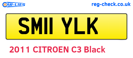 SM11YLK are the vehicle registration plates.