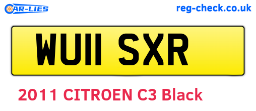 WU11SXR are the vehicle registration plates.