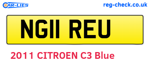 NG11REU are the vehicle registration plates.