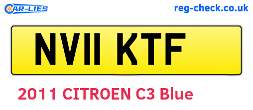 NV11KTF are the vehicle registration plates.
