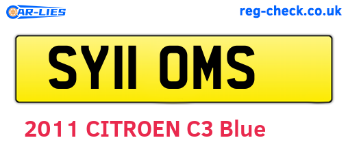 SY11OMS are the vehicle registration plates.