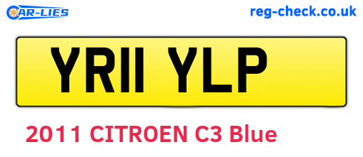 YR11YLP are the vehicle registration plates.