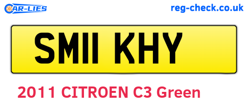 SM11KHY are the vehicle registration plates.