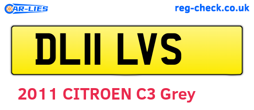 DL11LVS are the vehicle registration plates.