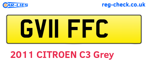 GV11FFC are the vehicle registration plates.
