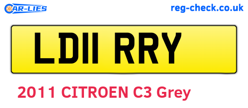 LD11RRY are the vehicle registration plates.